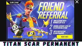 HOW TO GET PERMANENT TITAN SCAR 😨FREE FIRE NEW EVENT 🥰PERMANENT TITAN SCAR
