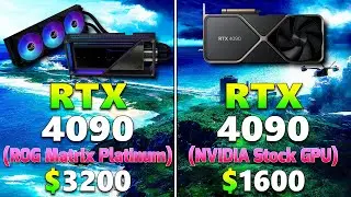 RTX 4090 (ASUS ROG Matrix Platinum) vs RTX 4090 (NVIDIA Stock) | PC Gameplay Benchmark Tested