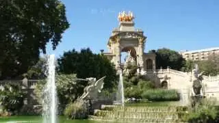 Amazing Fountain in Ciutadella Park of Barcelona