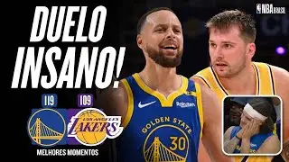 STEPHEN CURRY vs. LUKA DONCIC 🔥 WARRIORS beat LAKERS - Highlights