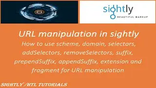 AEM Sightly #11 | URL manipulation in Sightly