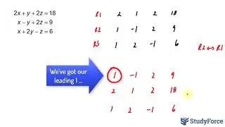 Solving a Linear System by Gaussian Elimination with Back Substitution