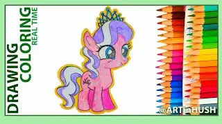 How to draw Diamond Tiara  🐎 My little pony Drawing & Coloring 🐴 #mlp  🎠 