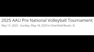 #aau Pre Nationals #legacyvolleyball #girlsvolleyball #legacy SUN GM2 U12 Legacy JON vs OWV PURPLE
