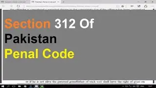 Section 312 Of Pakistan Penal Code