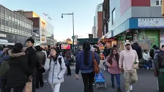 Крупнейший китайский квартал Нью-Йорка: Флашинг, Квинс, прогулка в декабре 2023 года.