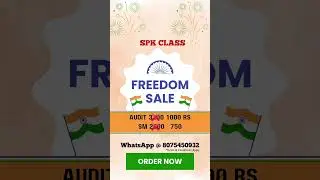 Freedom Sale # CA Inter Audit & SM Sep 25 Exam