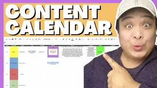 BASIC and EASY Social Media Content Calendar  + FREEBIE!