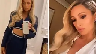 Paris Hilton drop dead gorgeous in all white and blonde waves in Quarantine