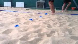 Beach VolleyBall Training - 4 exercises Footwork