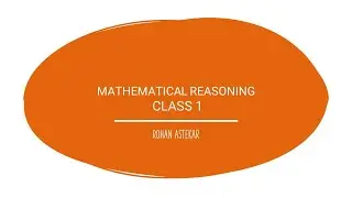 Mathematical Reasoning |  MATHS |  SANKALP  | CLASS 1 | SYNOPSIS & MCQ'S