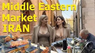 SHOE BAZAAR & STREET FOOD IN IRAN | Authentic Middle Eastern Market Life