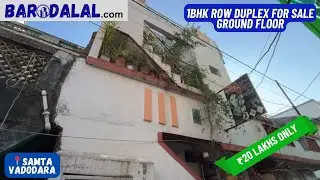 1bhk row duplex for sale in vadodara, samta, vrajbhumi society