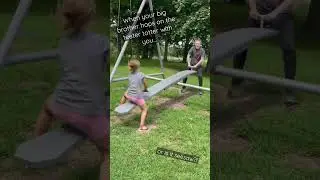 Teeter totter or launch pad?! 🤣