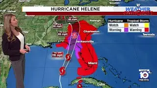 Tracking Helene: 6 a.m. forecast