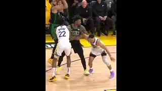 Marcus Smart TOUGH screen clamping Andrew Wiggins and Steph Curry 😤