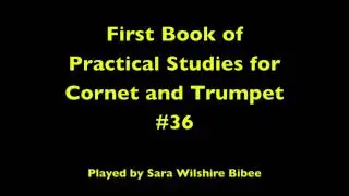 Getchell and Hovey First Book of Practical Studies for Cornet and Trumpet #36