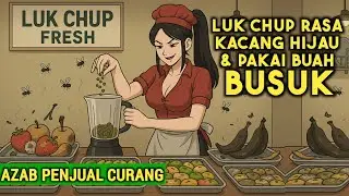 AZAB PENJUAL LUK CHUP CURANG PAKAI KACANG HIJAU & BUAH BUSUK | ANIMASI AZAB