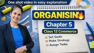 Business Studies Chapter 5 Organising | Class 12 | Full Explanation with Examples in One shot video 