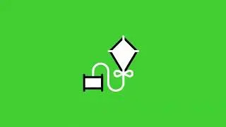 Kite Animated Icons on Green Screen Background by @pixxeledge | HD | FREE DOWNLOAD