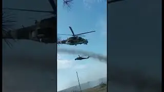 Russian Spetsnaz Troops Fired On Two MI-24 Gun Jets From Remote Location