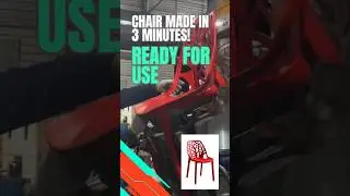 How Chair Is Made in MInutes | Injection Molding. #InjectionMolding #PlasticManufacturing#craftlevel