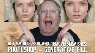 Генеративная заливка &mdash; Photoshop: сглаживаем кожу и удаляем дефекты