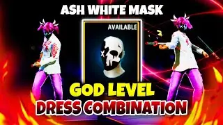 FREE FIRE BEST DRESS COMBINATION WITH ASH WHITE MASK 