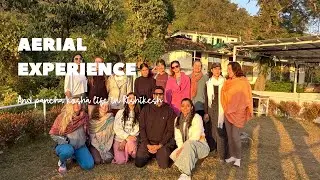 Aerial Yoga and Life in Pancha Koshas;Rishikesh #rishikesh #aerial 