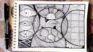 Zentangle Art Tutorial for Beginners &bull; Easy Step By Step Guide