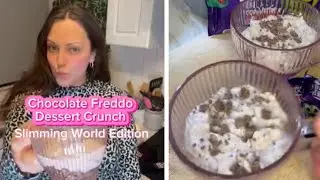 Make a nice chocolate Freddo dessert crunch with me / Slimming world edition