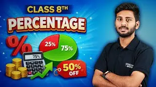Class 8 Percentage Full Chapter Explained | Easy Methods & Shortcuts by Aman Sir