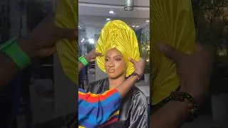 HOW TO TIE A V-FRONT GELE WITH TWO SIDES FAN #trending #gele #geletutorial #viralvideo #viralshorts