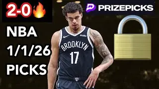 PRIZEPICKS 1/1/26 NBA BEST PICKS| DFS PROPS ADVICE #nba #motivation 