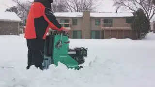 Clearing Storefronts and Sidewalks with a Snow Rhino