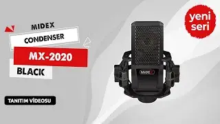Midex MX-2020 Condenser +48V St&uuml;dyo Ses Kayıt Mikrofonu