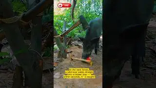 Massive Hog Caught in Smart Trap 🐗🔥#shorts #viral #trending #usa