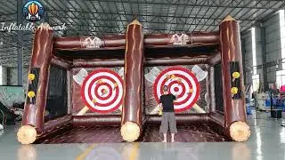 Commercial Interactive Inflatable Sports Large Inflatable Axe Throwing Game for Sale