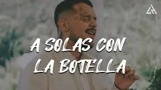 Christian Nodal - A Solas con la Botella  (Letra)