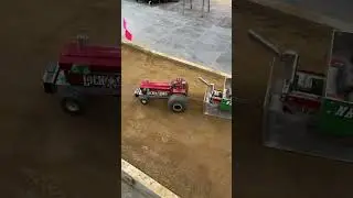 RC Ford truck and International tractor pulling at the 2024 Worlds