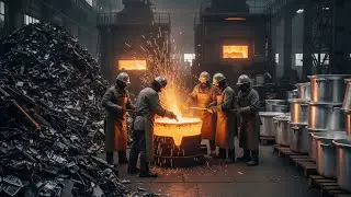 Complete Manufacturing process of Very Huge Cooking Pots From Old Scrap waste Recycling 