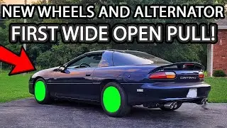 Camaro SS Rebuild Part 7 (New Wheels, Tires and Alternator Plus Can He Even Drive it?)