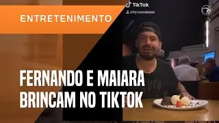 FERNANDO ZOR E MAIARA BRINCAM NO TIK TOK