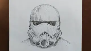 How to draw a Stormtrooper from Star Wars