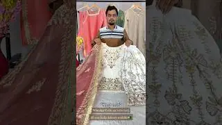 Festive 🕊️Vibes: White Kurti aur Heavy Ghagra ka Perfect Combo|