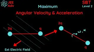 [JEE Advanced] Maximum Angular Velocity And Acceleration of The Rod | SBT | Electrostatics