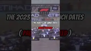 2023 F1 Car Launch Dates 🏎️