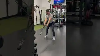Standing Two Hands Low Cable Row