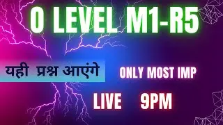 o level m1 r5 it tolls most imp mcqs live