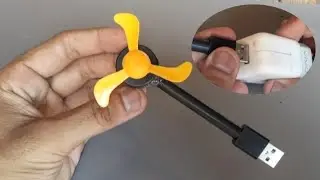how to make mini usb fan science project diy toy very easy |mini toys ideas|